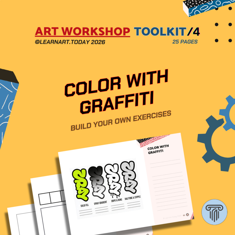 Graffiti Color Toolkit | Customizable Worksheets | Middle & High School