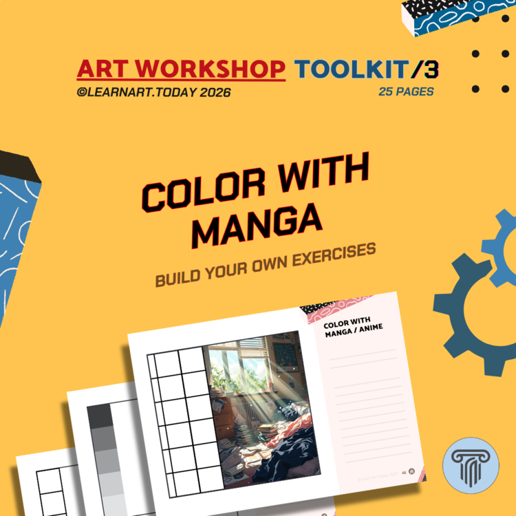 Manga Color Toolkit | Customizable Worksheets | Middle & High School