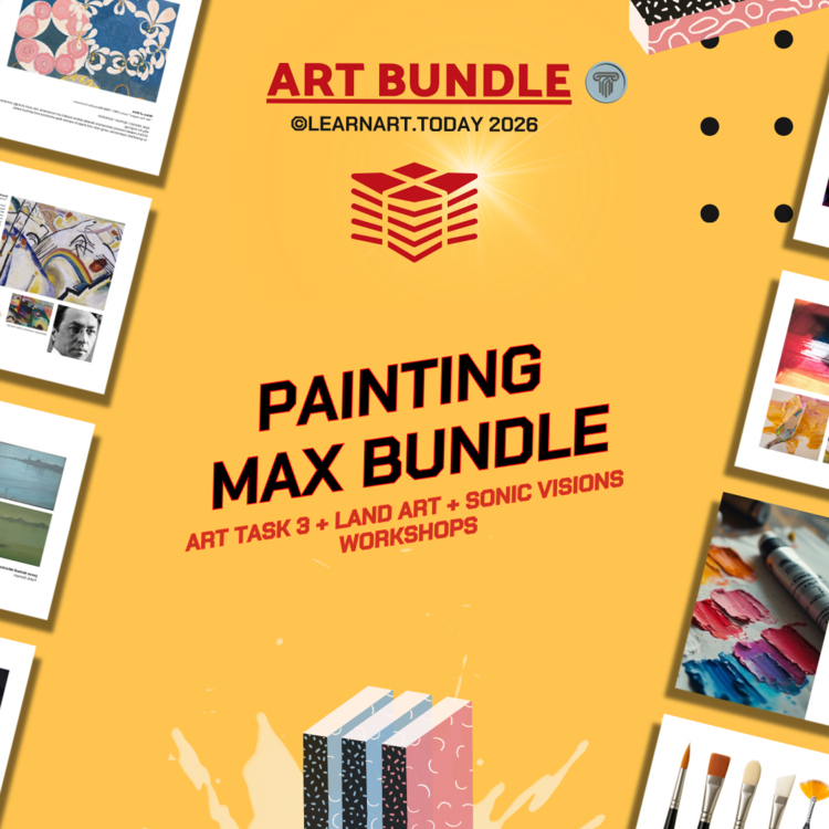 Painting MAX Art Bundle | Middle & High School | ART TASK 3 + 2 Workshops