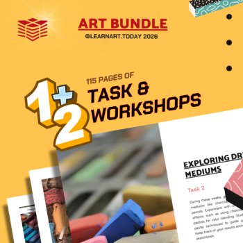 Dry Mediums MAX Art Bundle | Middle & High School | ART TASK 2 + 2 Workshops, image 2
