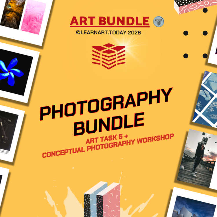 Photography Art Bundle | Middle & High School Art | ART TASK 5 + Conceptual WS