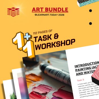 Painting Bundle | Middle & High School Art | ART TASK 3 + Land Art Workshop, image 2