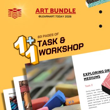 Dry Mediums Bundle | Middle & High School Art | ART TASK 2 + Texture Workshop, image 2