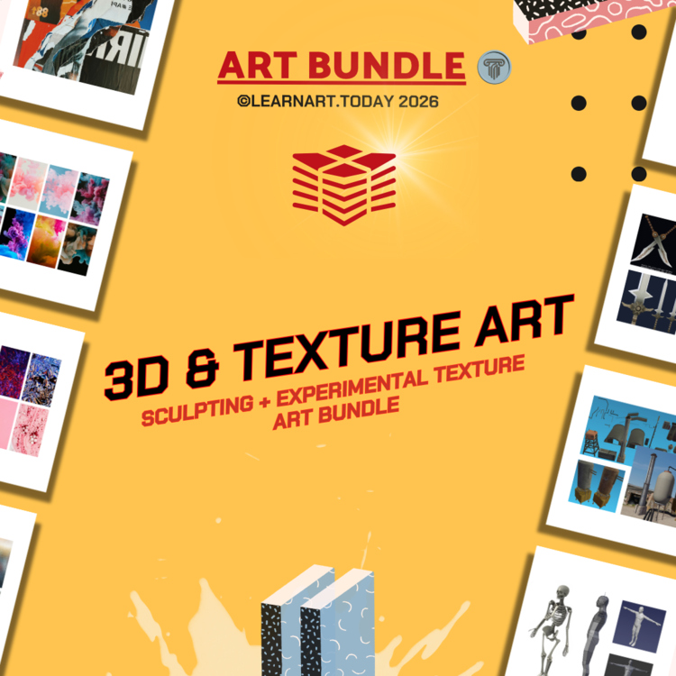 3D & Texture Art Bundle  | Middle & High School | Sculpting + Texture Workshops