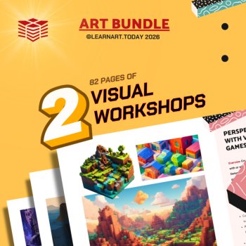 Video Games Art Bundle | High School Art | Perspective + Digital Pixel Workshops, image 2