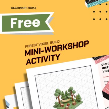 FREE | Forest Voxel Build Worksheet | Middle & High School, image 2