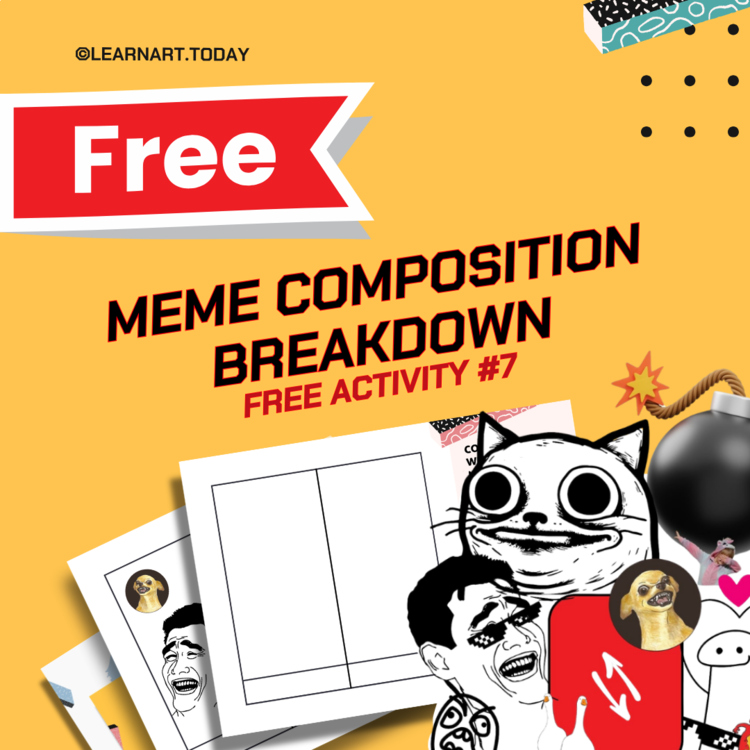 FREE | Meme Composition Breakdown Worksheet | Middle & High School