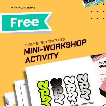 FREE | Graffiti Spray Effect Textures Worksheet | Middle & High School, image 2