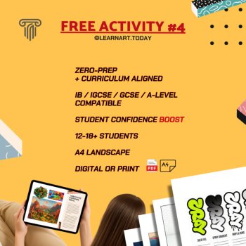 FREE | Graffiti Spray Effect Textures Worksheet | Middle & High School, image 4