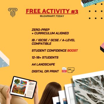 FREE | Texture Art Worksheet | Middle & High School | Tactile Mapping, image 4