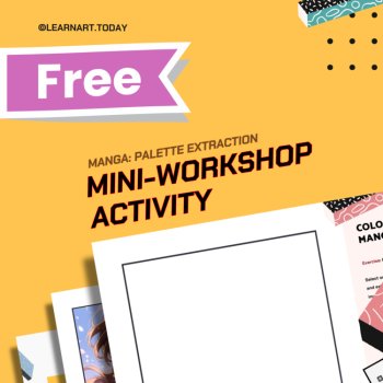FREE | Manga Color Theory Worksheet | Middle & High School | Palette Extraction, image 2