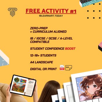 FREE | Manga Color Theory Worksheet | Middle & High School | Palette Extraction, image 4