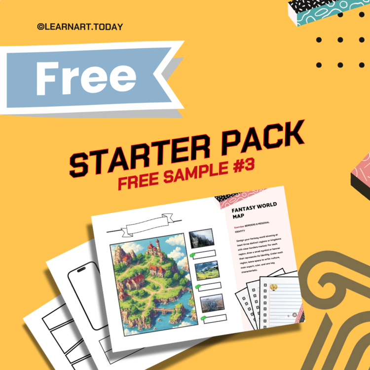 FREE | Visual Art Practice Sheets | Middle & High School | Starter 10 Pages
