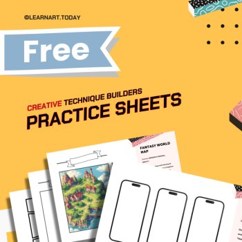 FREE | Visual Art Practice Sheets | Middle & High School | Starter 10 Pages, image 2