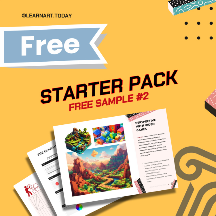 FREE | Visual Art Workshops | Middle & High School | Starter 10 Pages