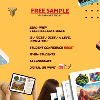 FREE | Visual Art Workshops | Middle & High School | Starter 10 Pages, image 4