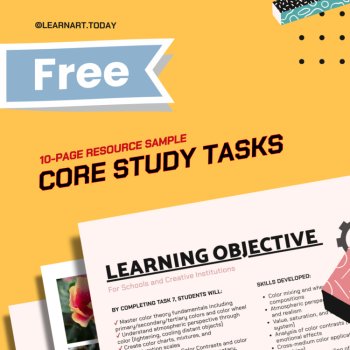 FREE | Art Study Program Tasks | Middle & High School | Starter 10 Pages, image 3