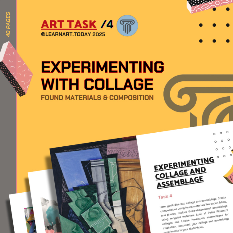 Collage Assemblage Experimentations | Middle & High School | ART TASK 4