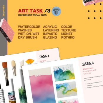 Acrylic Watercolor Foundations | Middle & High School | ART TASK 3, image 3