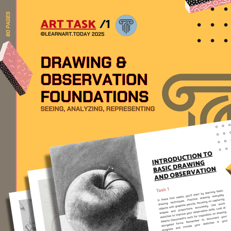 Drawing & Observation Foundations | Middle & High School | ART TASK 1