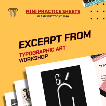 Typographic Art Worksheets | Middle & High School | Letters 3 Exercises, image 3