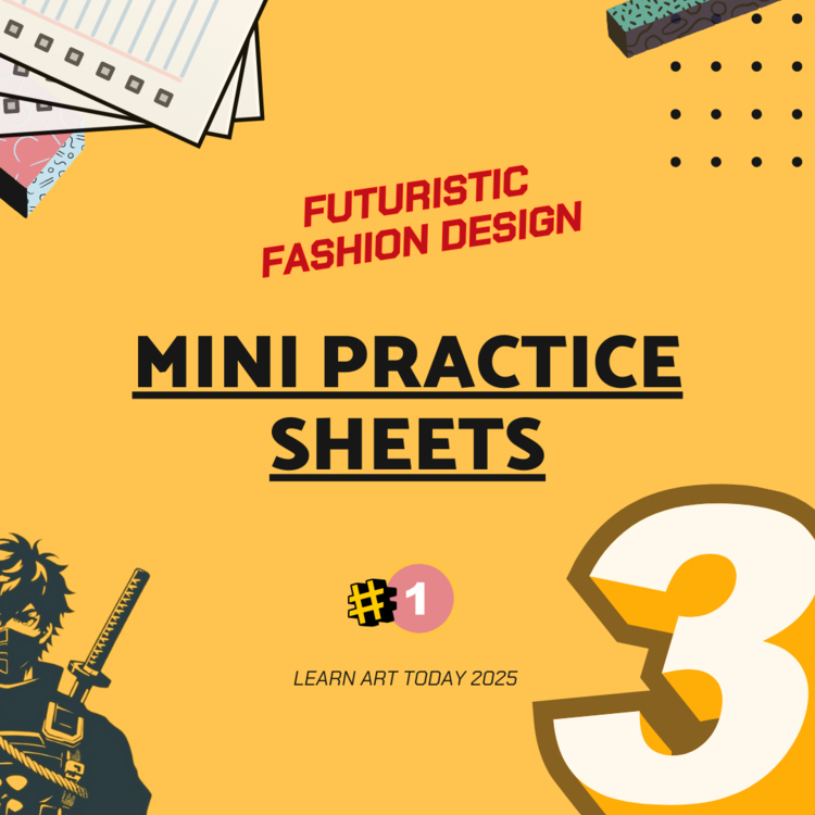 Futuristic Fashion Worksheets | Middle & High School | Silhouettes 3 Exercises
