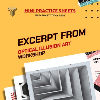 Optical Illusion Worksheets | Middle & High School | Patterns 3 Exercises, image 3