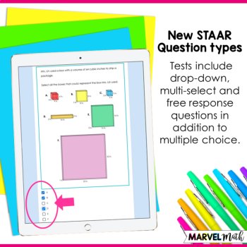 5th STAAR Math Review Perimeter, Area, Volume and Measurement Conversions, image 3