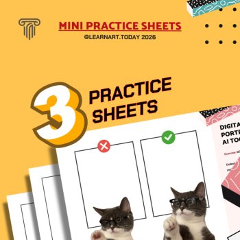 AI Digital Portraits Worksheets | Middle & High School | Prompts 3 Exercises, image 2