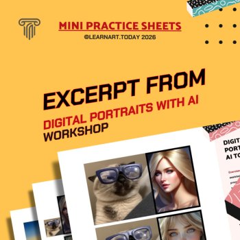AI Digital Portraits Worksheets | Middle & High School | Prompts 3 Exercises, image 3