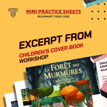 Children's Book Cover Worksheets | Middle & High School | Drawings 3 Exercises, image 3