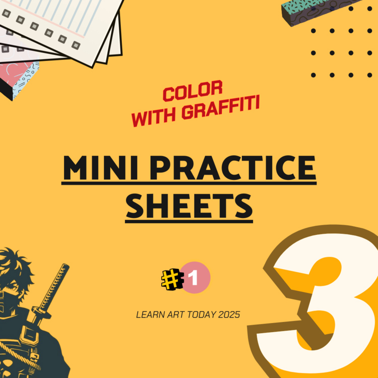 Graffiti Color Theory Worksheets | Middle & High School | Urban 3 Exercises