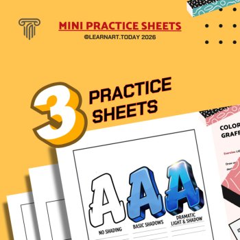 Graffiti Color Theory Worksheets | Middle & High School | Urban 3 Exercises, image 2
