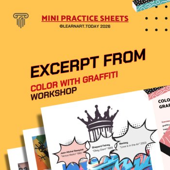 Graffiti Color Theory Worksheets | Middle & High School | Urban 3 Exercises, image 3