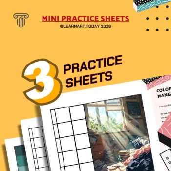 Manga Color Theory Worksheets | Middle & High School | Palettes 3 Exercises, image 2
