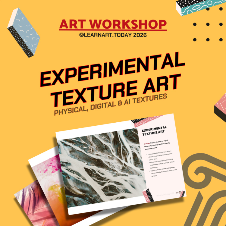 Experimental Texture Art Workshop | Middle & High School | Mixed Media