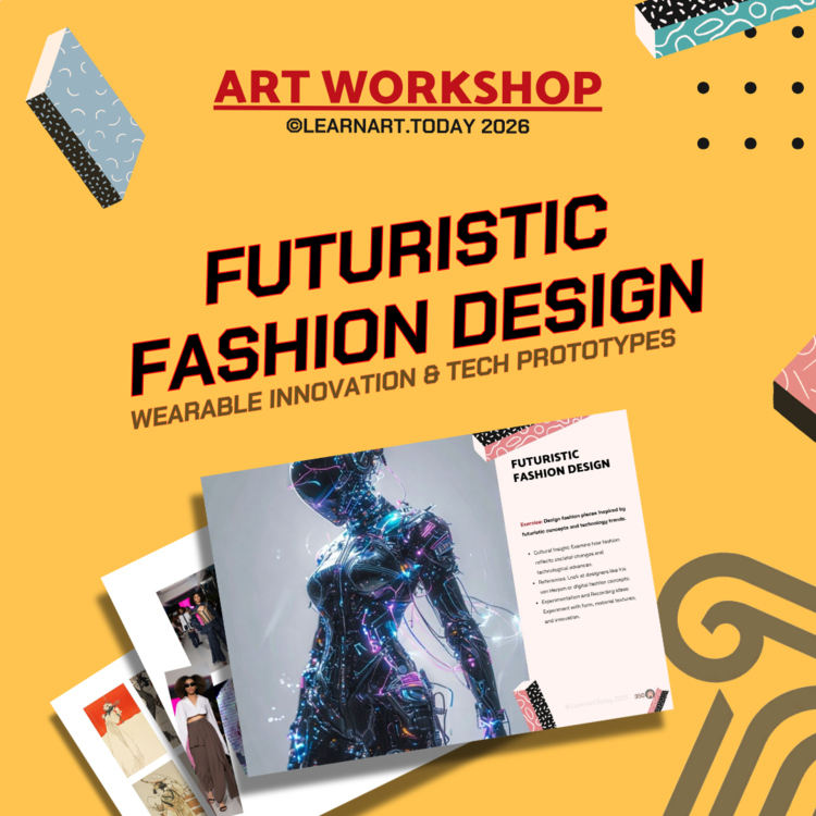 Futuristic Fashion Art Workshop | Middle & High School | Cyberpunk Art