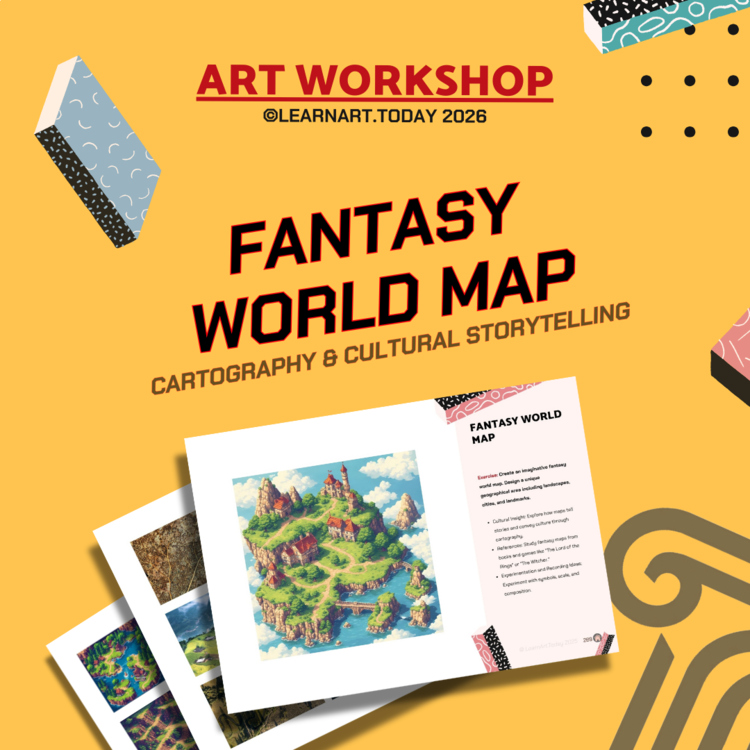Fantasy World Map Art Workshop | Middle & High School | Cartography Art