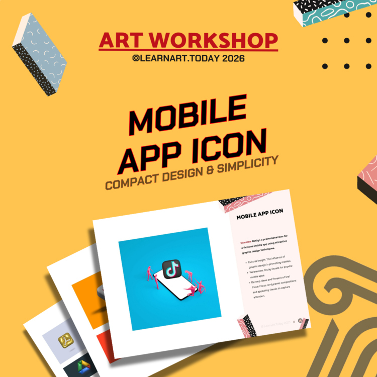 Mobile App Icon Art Workshop | Middle & High School | UI Design