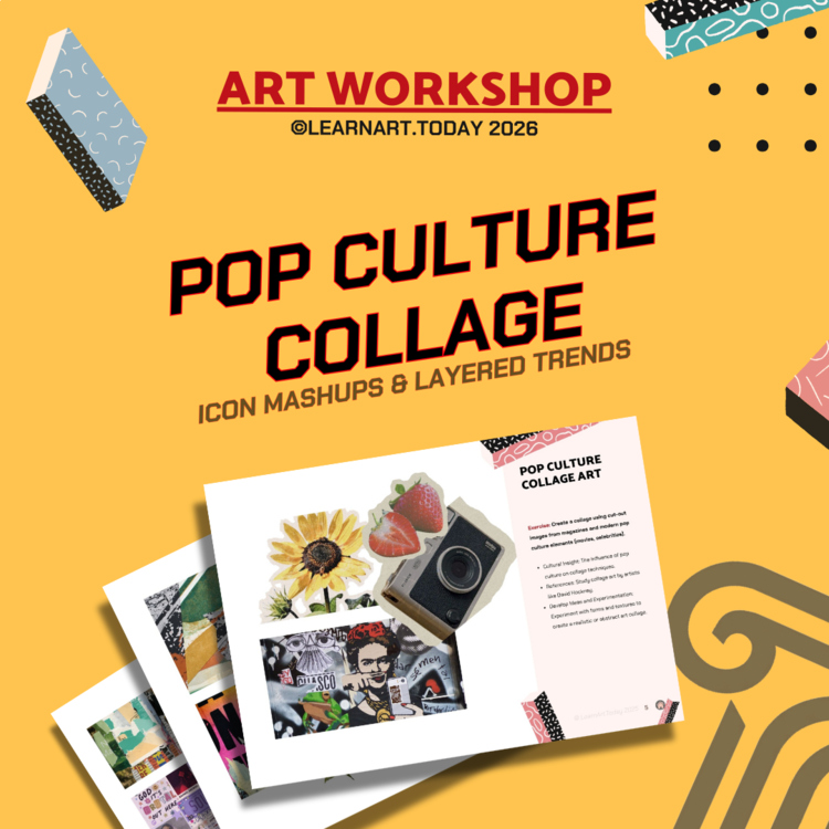 Pop Culture Collage Art Workshop | Middle & High School | Mixed Media