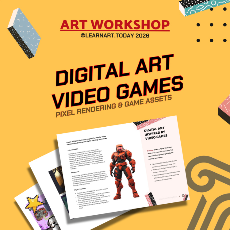 Video Games Pixel Art Workshop | Middle & High School | Digital Art