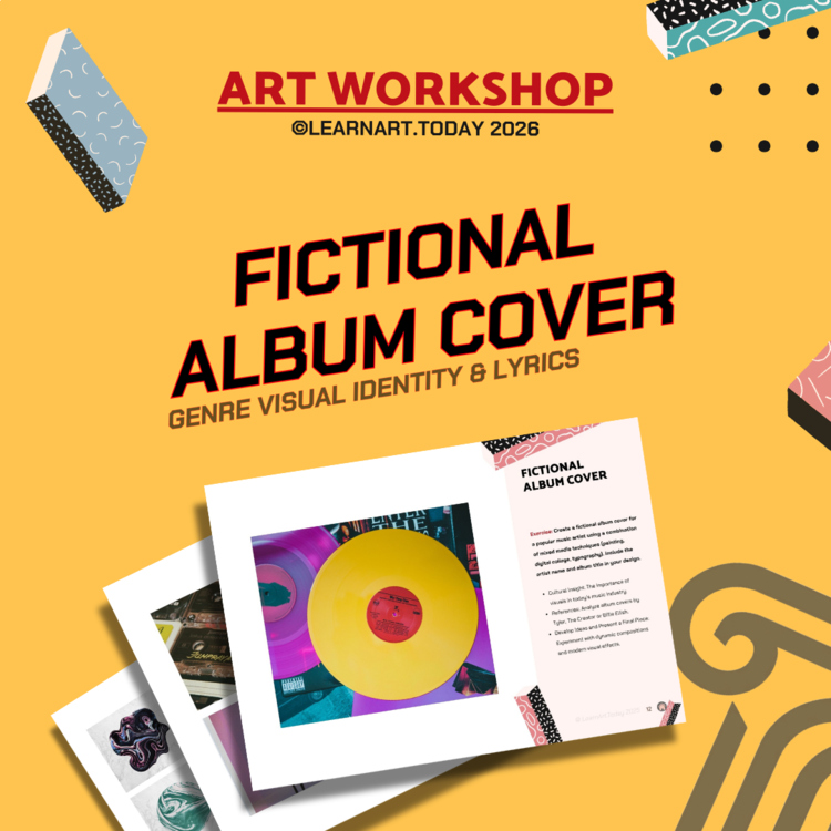 Fictional Album Cover Art Workshop | Middle & High School | Design Art