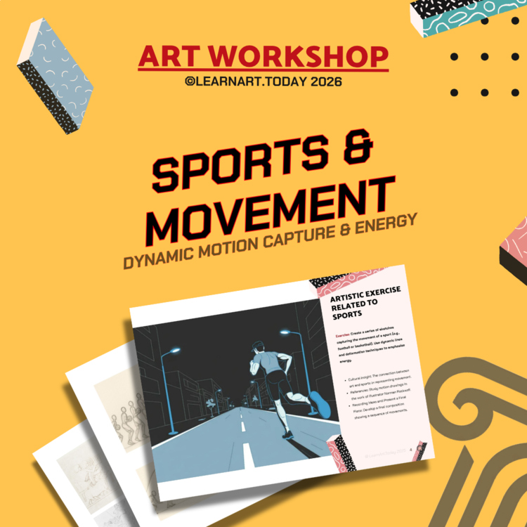 Sports Movement Art Workshop | Middle & High School | Dynamic Gesture