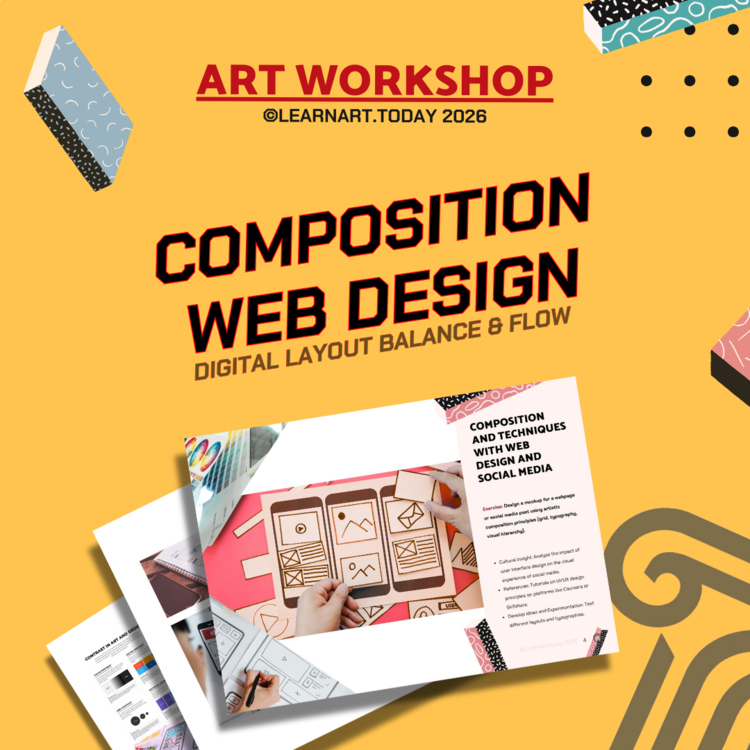 Web Design Composition Art Workshop | Middle & High School | UI Layout