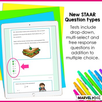 5th STAAR Math Review Adding and Subtracting, Multiplying and Dividing Fractions, image 2
