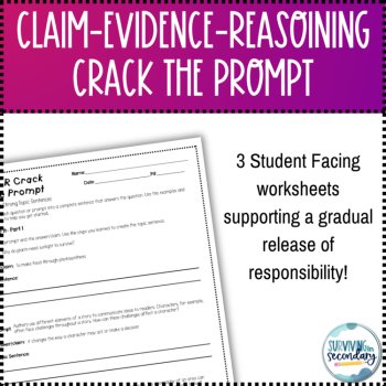 Claim-Evidence-Reasoning CER Crack the Prompt| Writing Topic Sentences, image 2
