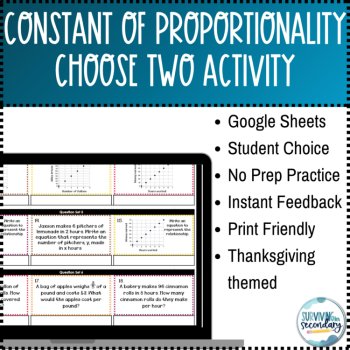 Constant of Proportionality Choose Two Digital Activity, image 2