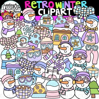 Winter Clipart Bundle |Cute Winter Clipart for activities and decor, image 4