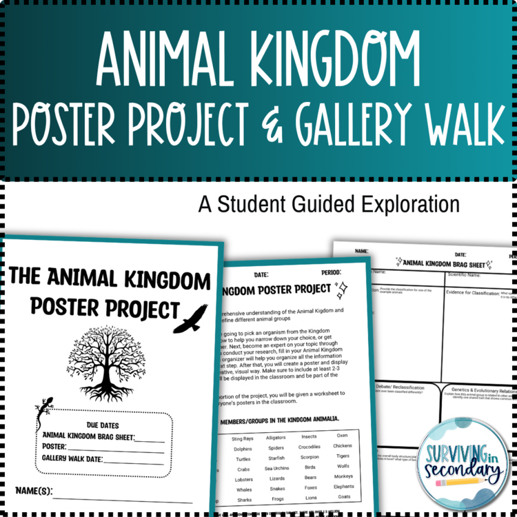 Animal Kingdom Poster Project and Gallery Walk