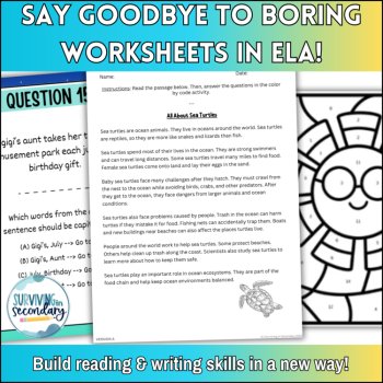 Extended School Year English Language Arts Bundle - 5th and 6th Grade Level, image 2